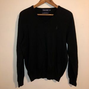 Black Polo Ralph Lauren V-Neck Sweater